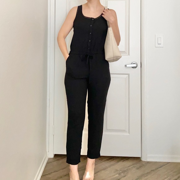 LOFT Pants - LOFT Black Jumpsuit